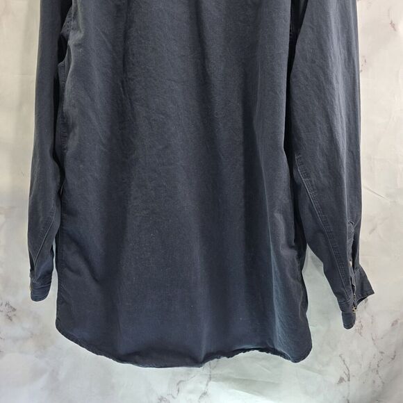 Wrangler Shirt Mens XXL Black Riggs Workwear Brushpopper Button Down Thick - Picture 7 of 10